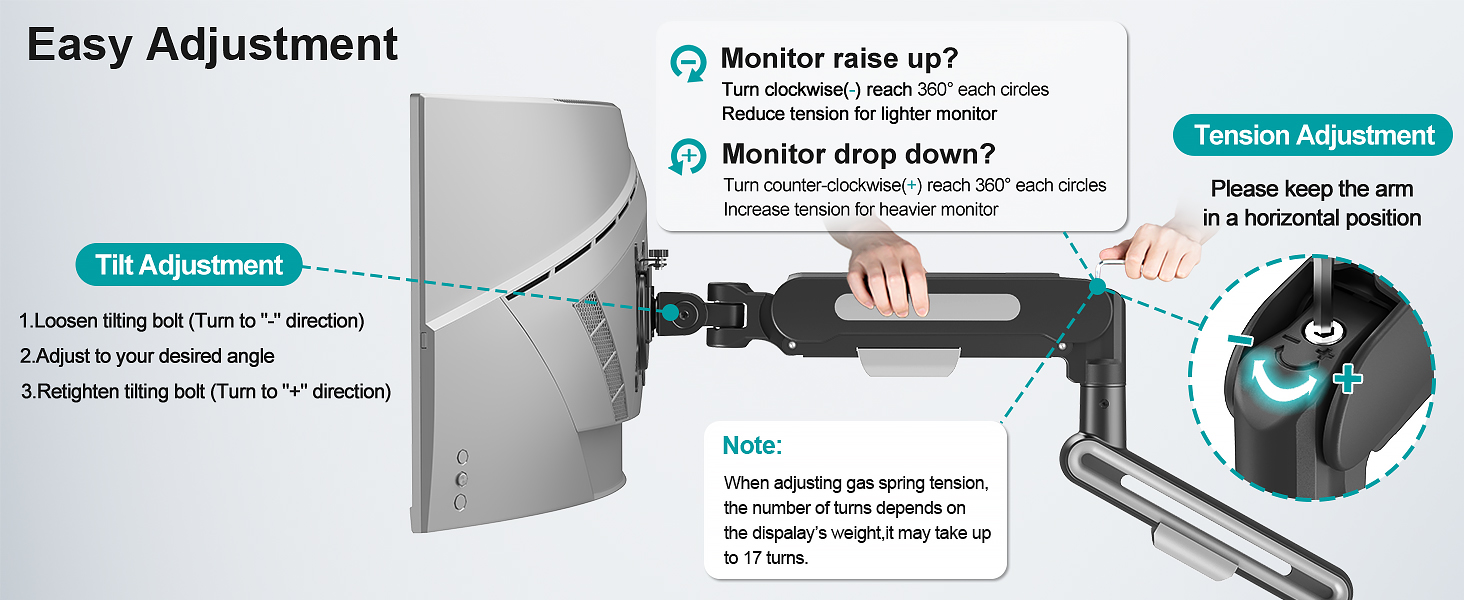 34 monitor desk mount