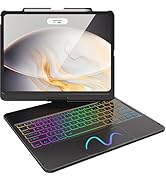 FUWANG Touch Keyboard Case for iPad Air 13 inch (M3 2025/M2 2024)and iPad Pro 12.9 6th 5th 4th 3r...