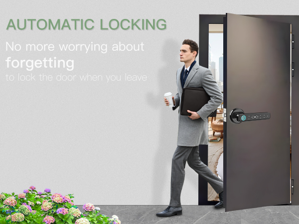 Auto-locking Door Knob with Keypad Keyless Entry Door Knob Indoor Door Knob for Interior Doors