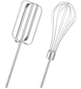 DALQUIS 4 Pcs Hand Mixer Beaters Attachments Set, 2 Types Hand Mixer Replacement Beaters, Electri...