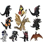 TwCare Set of 10 Godzilla Toys, Movable Joint Action Figures, King of The Monsters vs Kong Mini D...