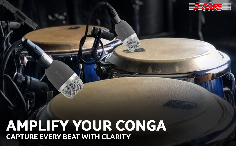 Conga Tom Snare Microphone Set Instrument Mic