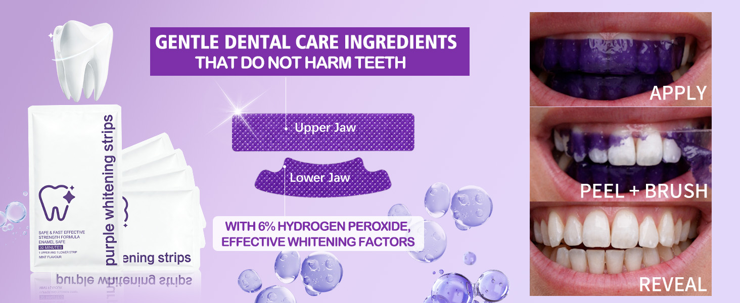 purple Teeth whitening Strips