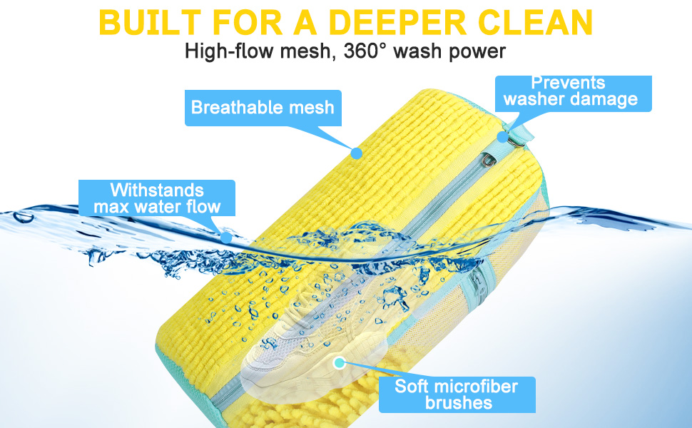 shoe washing bag