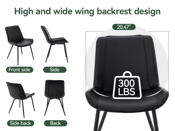 black chairs