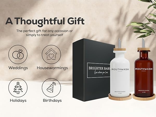 Thoughtful Gift - Boho Mouthwash Dispenser - Mobile