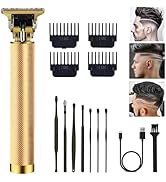 Hair Clippers for Men, Hair Trimmer T Blade Trimmer Zero Gapped Trimmer, Cordless Rechargeable Be...