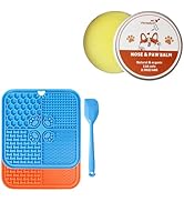 Lick Mat for Dogs, Dog Lick Mat with Suction Cups, Pet Food Mats and Slow Feeder and Paw Balm Dog...