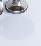 Veise 30 Pack 1-1/4 Inch Brushed Nickel Solid Zinc Alloy Euro Style Cabinet Knobs, Single Hole Ro...