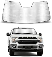 Windshield Sun Shade for Ford F150 2021-2025,Reflective Aluminum Film Front Window Sunshade for F...