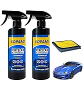 SOPAMI 2-Pack Car Coating Spray, Quick-Acting Polish and Wax for Shine, Waterless Wash, Light Scr...