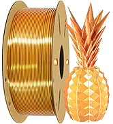 BBLIFE 1KG 2 Colors Silk Gold Copper in 1 PLA Coextrusion Filament, 1.75mm 3D Printing 2 Colored ...