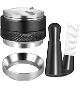 ELESULTRA 51mm Espresso Accessories Kit - WDT Tool Espresso Tamper, Coffee Distribution Tool, Dos...