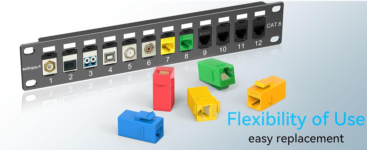 12 port cat6 patch panel