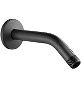 Cobbe Shower Arm with Flange and Teflon Tape, 6-Inches Wall Mounted Shower Pipe Arm Extension for...