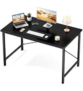 Sweetcrispy Small Computer Desk,44 Inch Office Writing Work Desk with Metal Frame Wooden Tabletop...