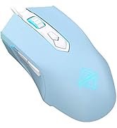 Lomiluskr AJ52 RGB Wired Gaming Mouse, 7 Programmable Buttons, Computer Mice with RGB Lighting, 2...