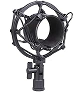 Koolertron Microphone Shock Mount,Mic Clip Holder,Universal 50MM Anti-Vibration Mic Holder for 48...