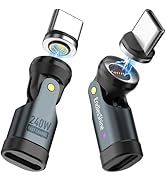 EndlesShine Magnetic USB C to C Adapter, 240W PD Fast Charging, 480Mbps Data Transfer, 540°Rotati...