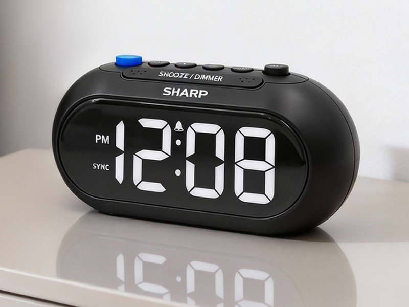 built-in Bluetooth, the clock pulls the time directly from your smartphone