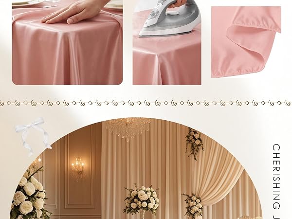 satin tablecloths