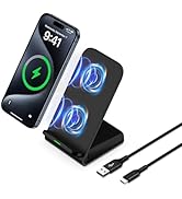 Wireless Charger Stand Samsung S25 Ultra Fast Charging for Galaxy S25 FE/S25 Edge/S25+/S24 Ultra ...