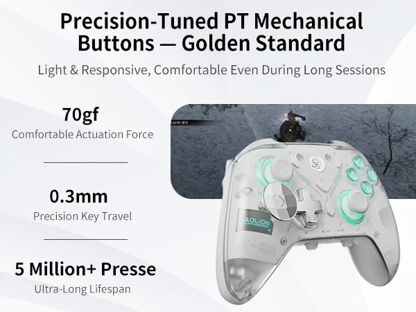 Precision-Tuned PT Mechanical Button
