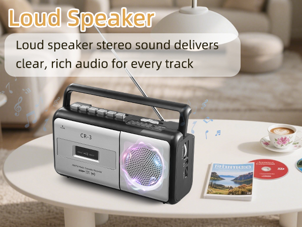  Portable Cassette Player Boombox