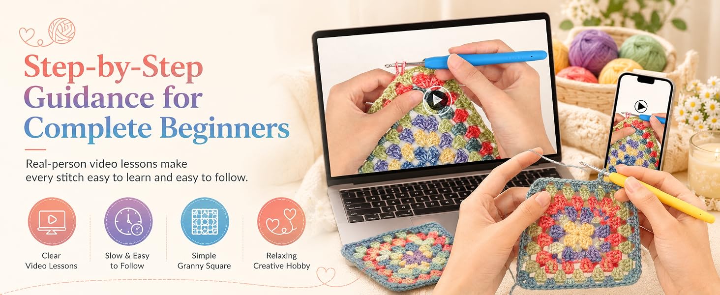 blanket crochet kit for beginners