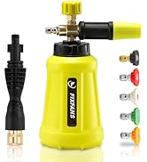 FIXFANS Foam Cannon, Wide Neck Snow Foam Lance with Replacement Adapter for Portland Husky and Ry...