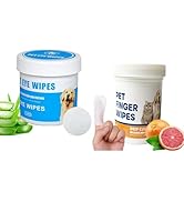 Verwohnt Pet Eye Wipes for Dogs, Natural Dog Wipes for Paws and Eyes and Slow Feeder and Dog Ear ...