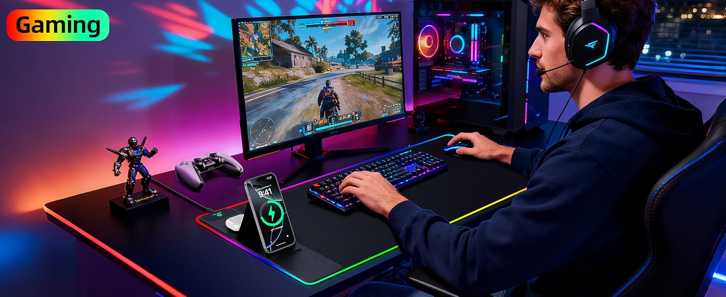 rgb gaming mouse pad