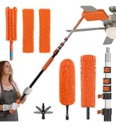 SISIUPASSIE 30FT Reach Ceiling Fan Cleaner Duster, Ceiling Fan Blade Cleaner with Extension Pole,...
