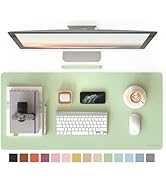 RENMTURE Desk Pad, Faux Leather Large mouse pad for Office and Home Work, Gaming pad,Desk Protect...