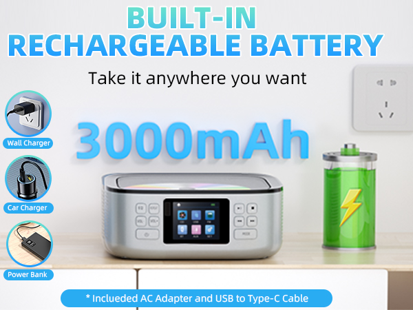 rechargeable cd player