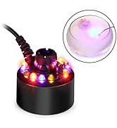 AGPTEK 12 LED Water Fountain Pond Fog Atomizer HS0005 Air Humidifier, Muticolor
