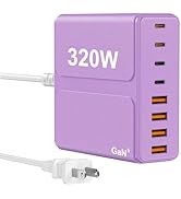 320W USB C Charger Block, 8-Port USB C Charging Station PD 65W PC Laptop Fast Charger Adapter for...