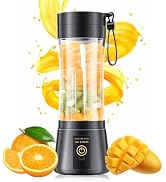 Portable Blender Personal Size Blender Make Smoothies, 12oz Mini Travel Cup | BPA-Free Small Blen...
