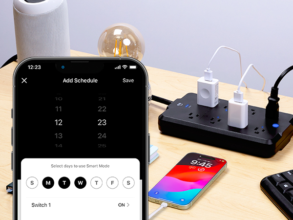Geeni SW008 Surge Protector Set Schedule