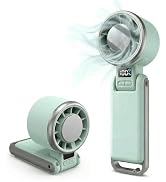 Tigbrother Portable Handheld Fan,Turbo Personal Rechargeable Fan with Ice-Cooling Plate &amp; Digital...