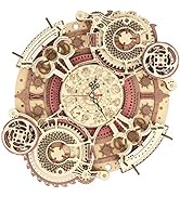 ROKR 3D Wooden Puzzle Clock Model 12"– DIY 168 PCS Mechanical Model Kit Toys Home Decor Elegant G...