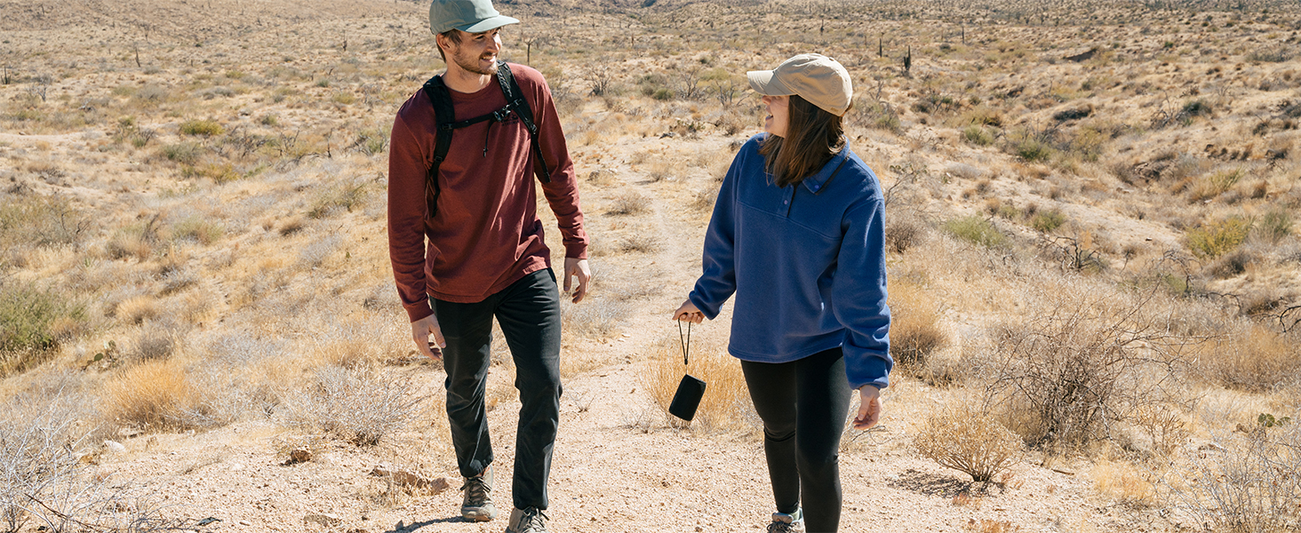 portable bluetooth speaker hiking outdoor stereo sound usibaby travel on the go lightweight trekking