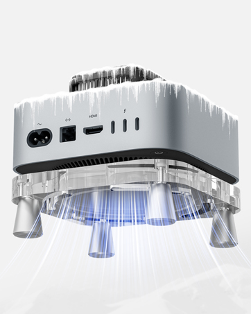 mac mini M4 Pro stand accessories mount cooling Cooler Acrylic Desktop Holder Magnetic