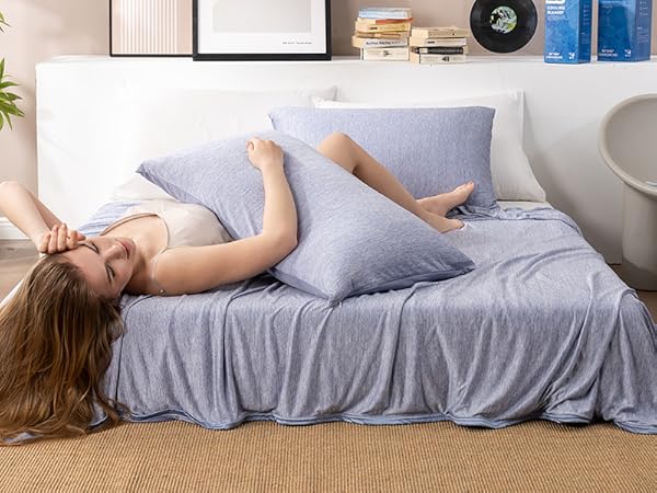 blue cooling blanket