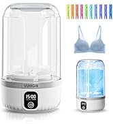 Portable Washing Machine, 7000mAh Rechargeable Wireless Washer with 10 PCS Clothespins Deep Clean...