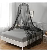 Mosquito Net Bed Canopy for Girls,King Canopy Bed Curtains Queen Size from Ceiling,Dome Mosquito ...