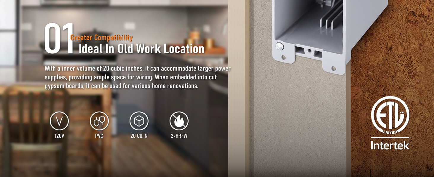 Ultra-deep 20 Cubic Inch Device Box