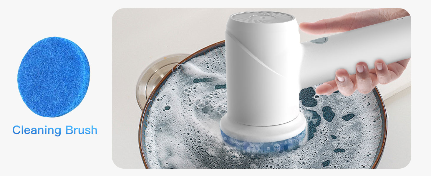 Electric Spin Scrubber - Cordless IPX7 Waterproof Shower Scrubber