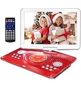 16.9" Portable DVD Player with 6 Hrs 5000mAH Rechargeable Battery, Car DVD Player Portable with 1...