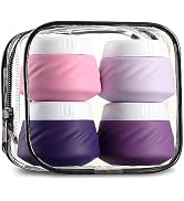 Gemice Travel Containers for Toiletries, Silicone Cream Jars TSA Approved Size with Clear Bag, Le...